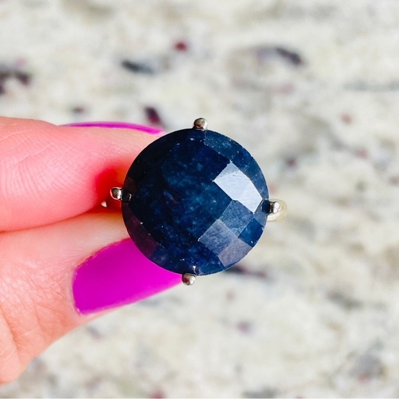 Faceted Gemstones Sterling Silver Rings - Picture 16 of 17